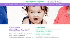 Desktop Screenshot of makingmusictogether.com