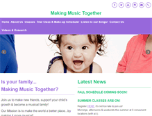 Tablet Screenshot of makingmusictogether.com